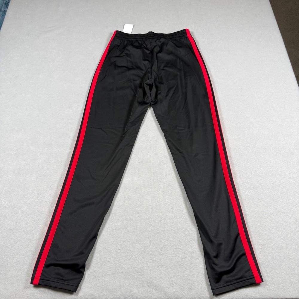 Adidas Kids L 14/16 Track Pants Black Red Stripe AG10611 Sporty Activewear NEW - Picture 2 of 10